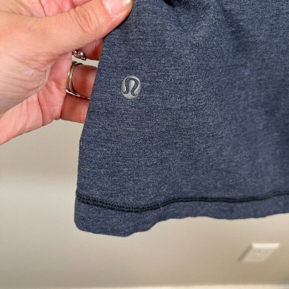 Lululemon Union Polo Shirt Mens Size XS? Heathered Inkwell Blue Black Work Golf - Picture 3 of 8